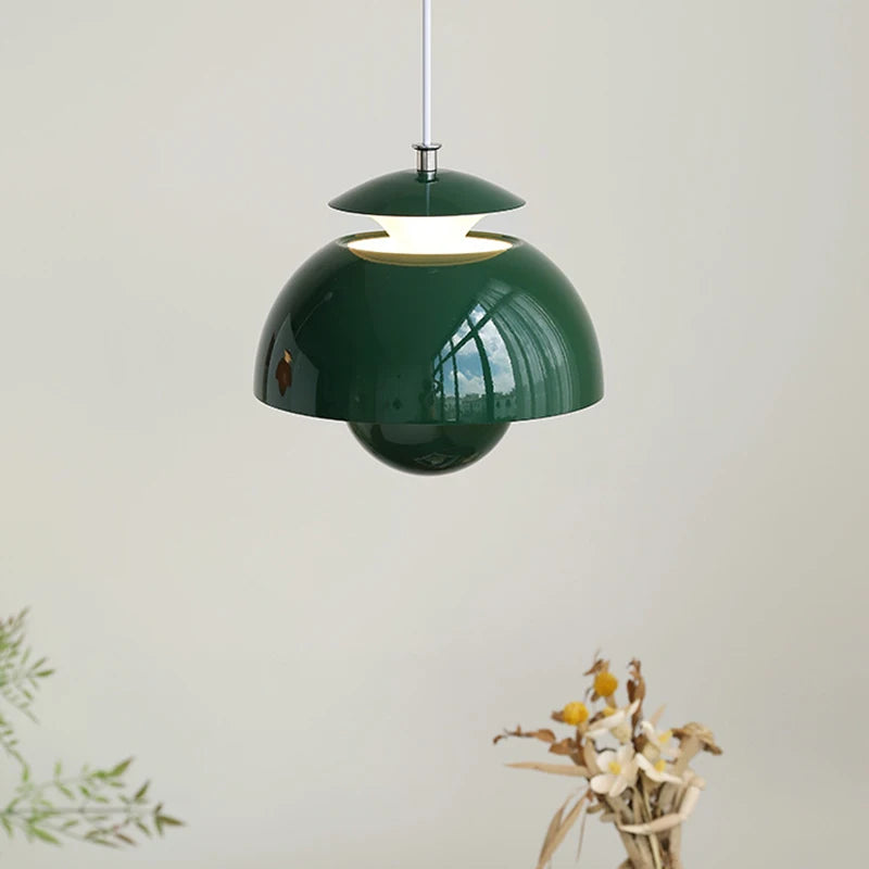 suspension led moderne en métal avec cordon réglable