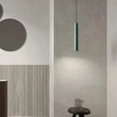 Suspension tube terrazzo bar style industriel tête unique minimaliste