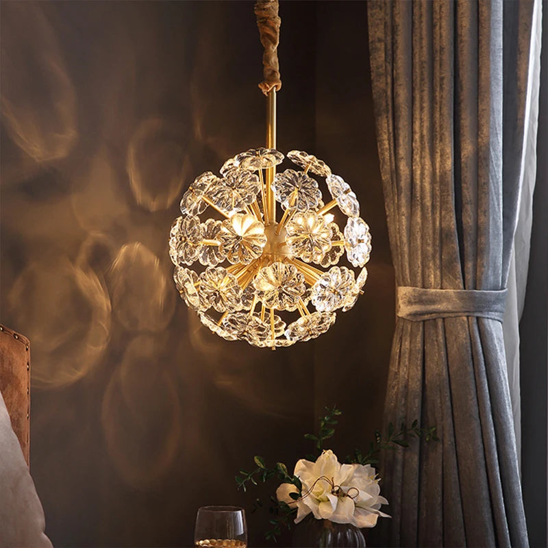 Suspension LED en cuivre