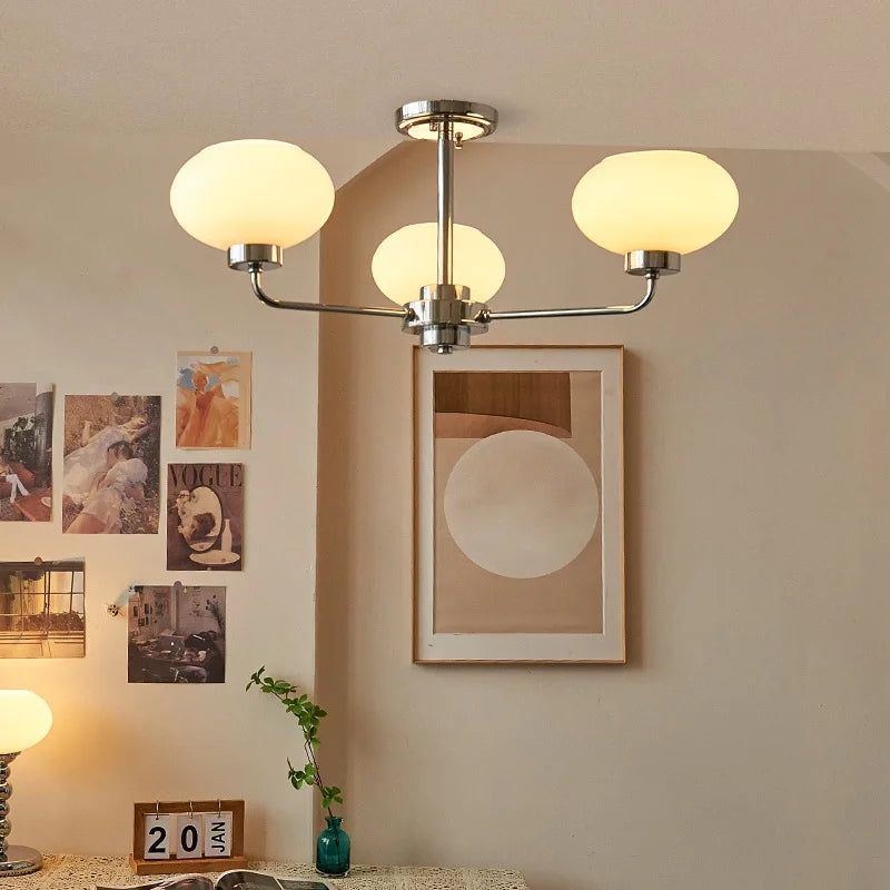 lustre moderne bauhaus en verre pour salon nordique - vue 3 sur 22