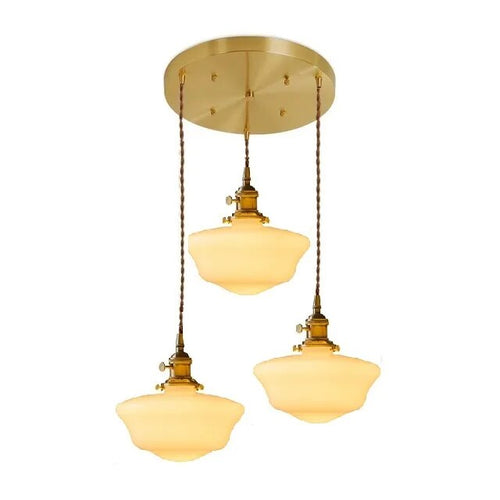 LED-Pendelleuchte aus milchweißem Glas - vue 19 sur 30