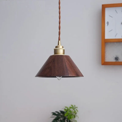 LED-Pendelleuchte aus Holz im modernen nordischen Design Loft - vue 2 sur 8