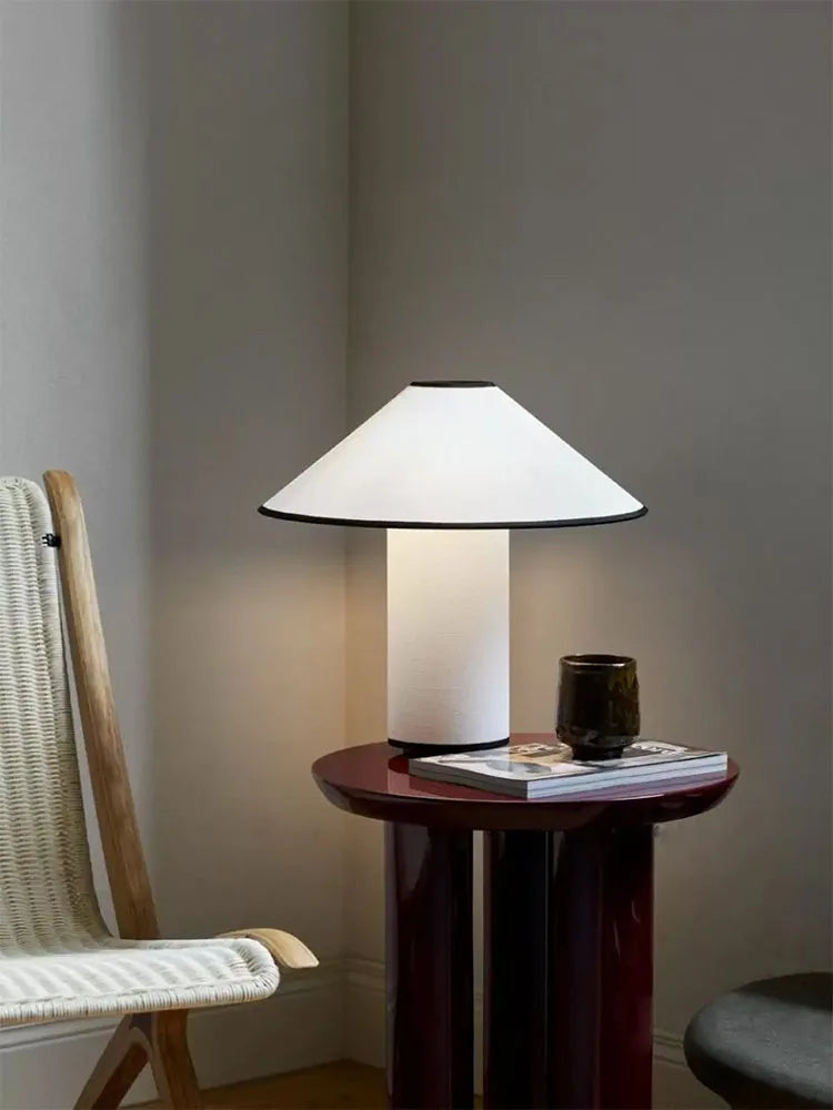 lampe de bureau japonaise wabi-sabi en forme de champignon décorative - vue 3 sur 7