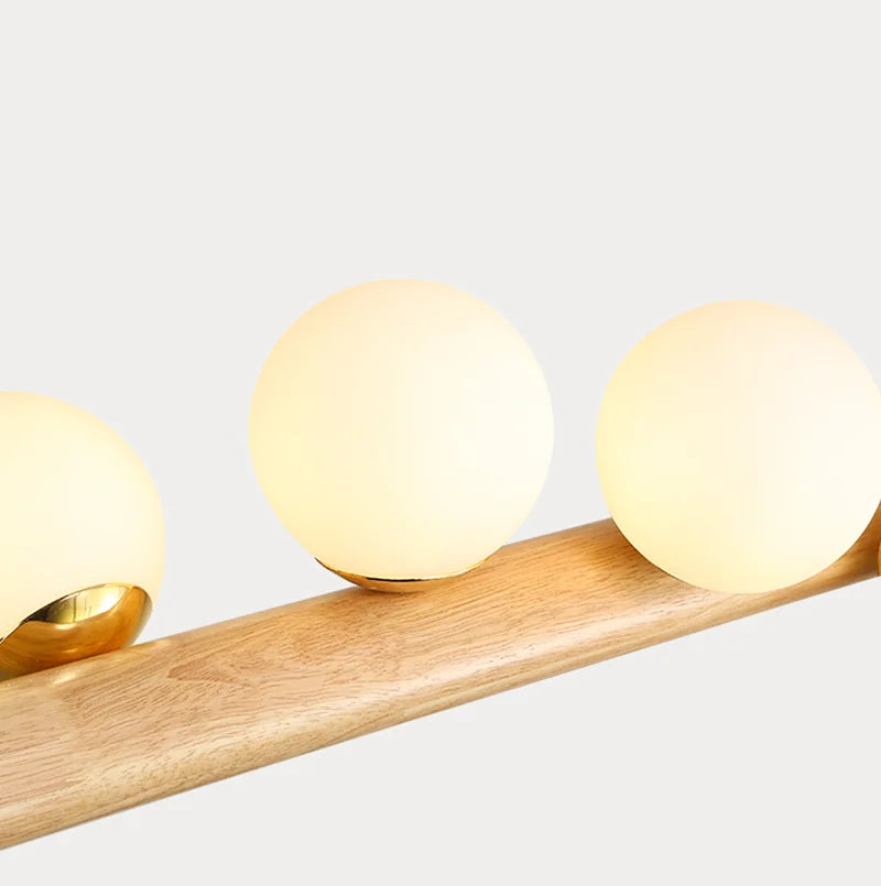 suspension bois minimaliste led style moderne - vue 7 sur 13