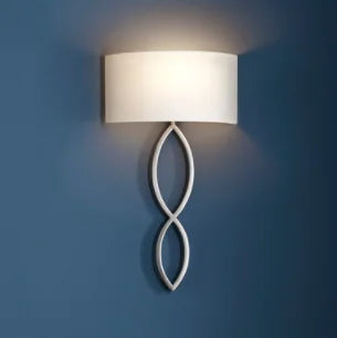 Wandleuchte Caserta Kreis Design aus Stoff für stilvolle Innendekoration