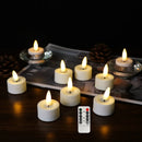 bougies chauffe-plat led sans flamme avec télécommande pour décorations festives