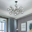 lustre suspendu design en verre pour décoration intérieure