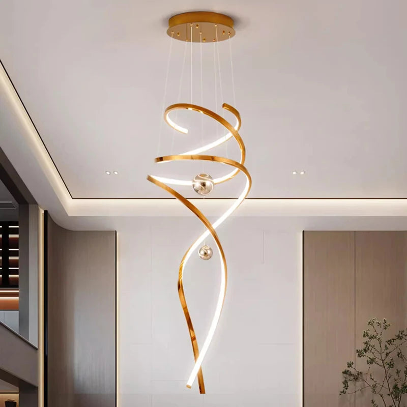 lustre suspension nordique pour éclairage intérieur salon - vue 3 sur 9