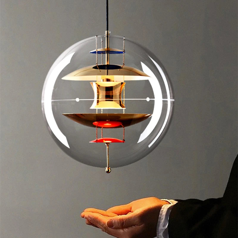 suspension globe créative led décoration danemark maison - vue 3 sur 9