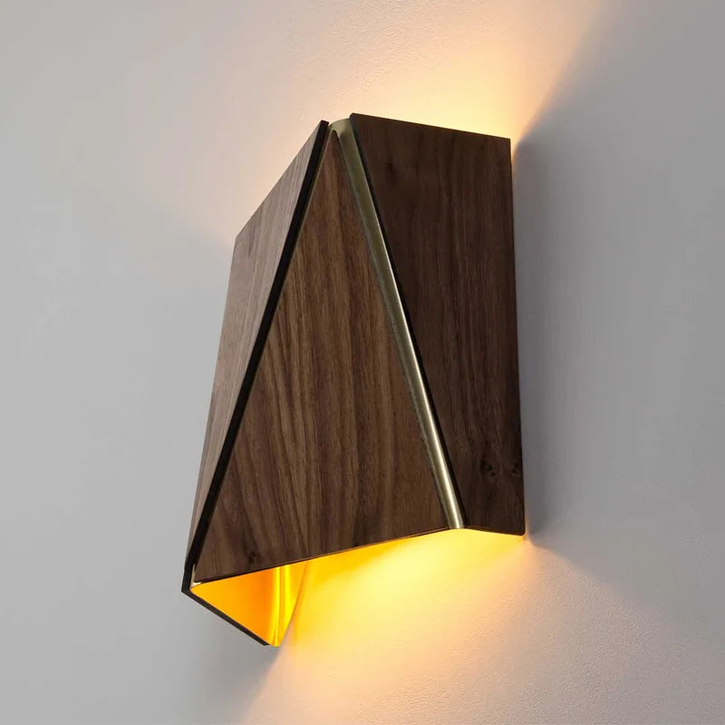 Wandleuchte aus Massivholz im japanischen Design für ein elegantes Interieur - vue 3 sur 6