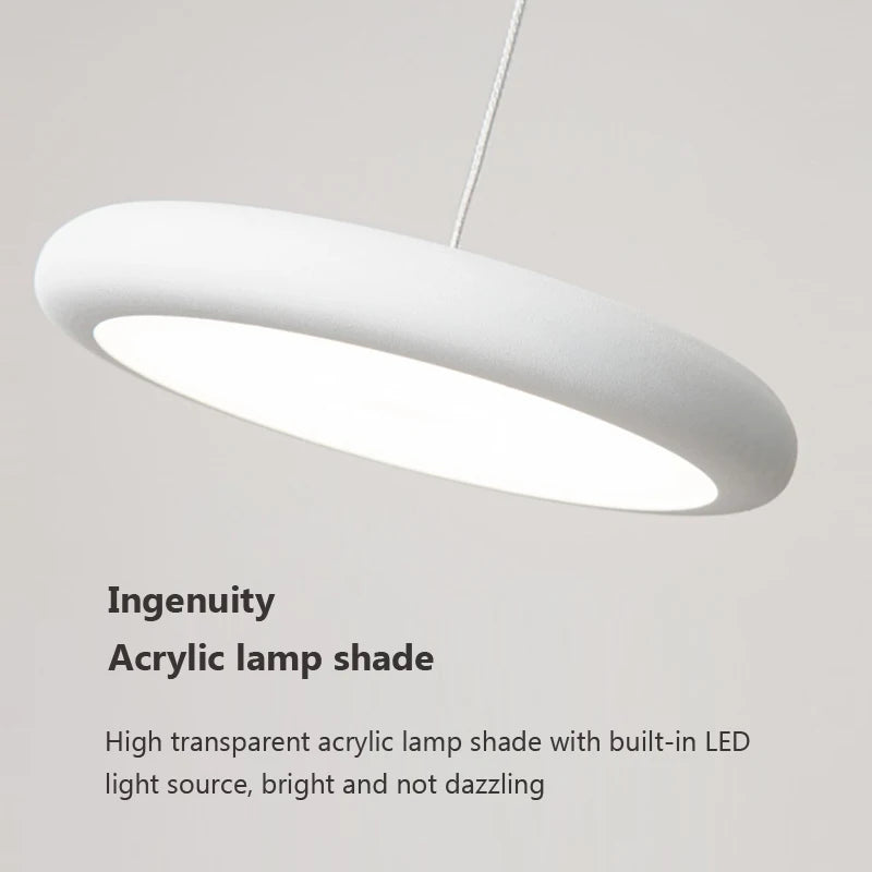 Nordique LED Suspension Lumière Vert 1-3 Tête Disque Lampes Suspendues Lustre Pour Salon Chambre Cuisine Salle À Manger Décor À La Maison Luminaire - vue 7 sur 21