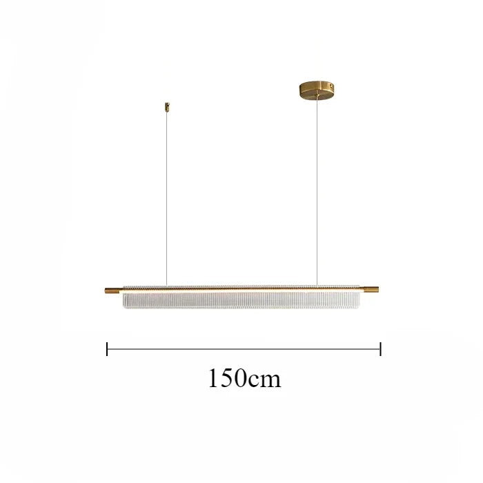 lustre linéaire moderne pour décoration intérieure et restaurant - vue 14 sur 18