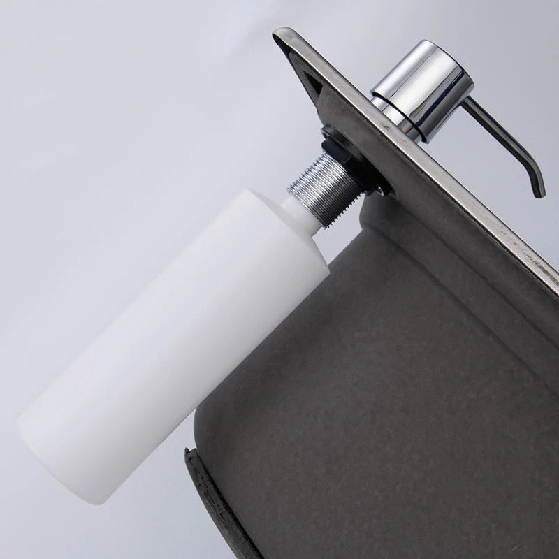 distributeur de savon inox rechargeable pour cuisine - vue 6 sur 14