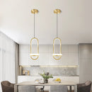 Suspension LED moderne lumières noir/or Lustre Table salle à manger cuisine Lustre lampe suspendue luminaire décor à la maison éclairage intérieur