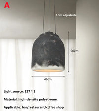 Lustre Designer Salle à manger Wabi Sabi Café Modèle Maison Personnalité LED Décor Lumière Créative Table Bar Cuisine