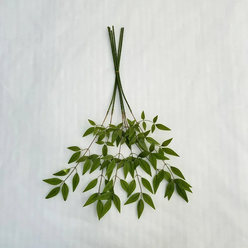 bouquet de feuilles de bambou artificielles pour décoration florale - vue 4 sur 7
