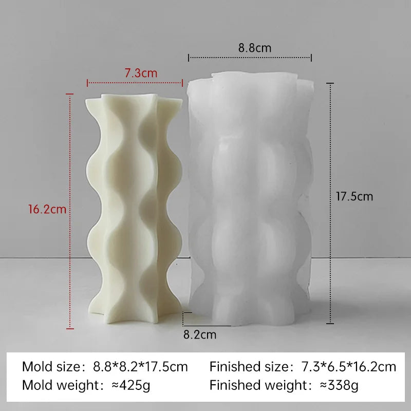 moule en silicone pour bougies aromatiques cylindriques fait main - vue 18 sur 20