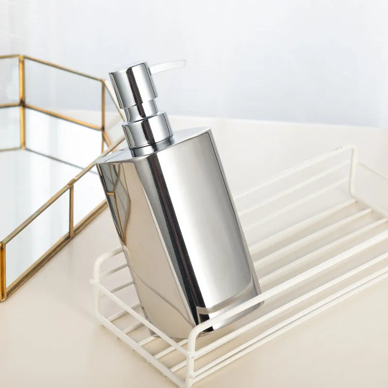 distributeur de savon en acier inoxydable pour salle de bain - vue 5 sur 11