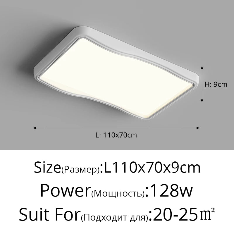 plafonnier à spectre complet protection des yeux grain de bois intelligent