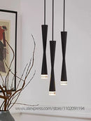 suspension led duplex luxe escalier lustre moderne hôtel éclairage