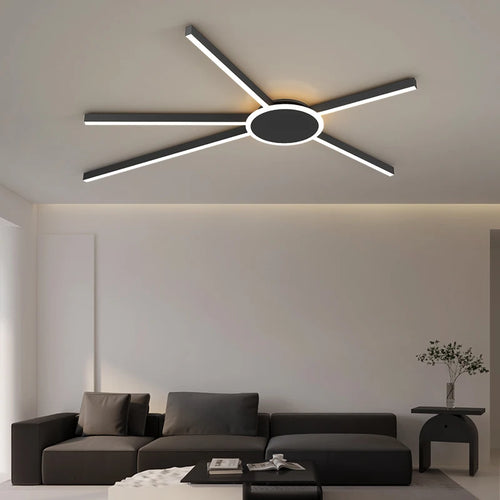 Dekorative LED-Deckenleuchte mit geometrischem Design für moderne Innenräume - vue 2 sur 12