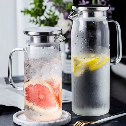 Bouilloire verre borosilicate grande capacité pour thé boissons