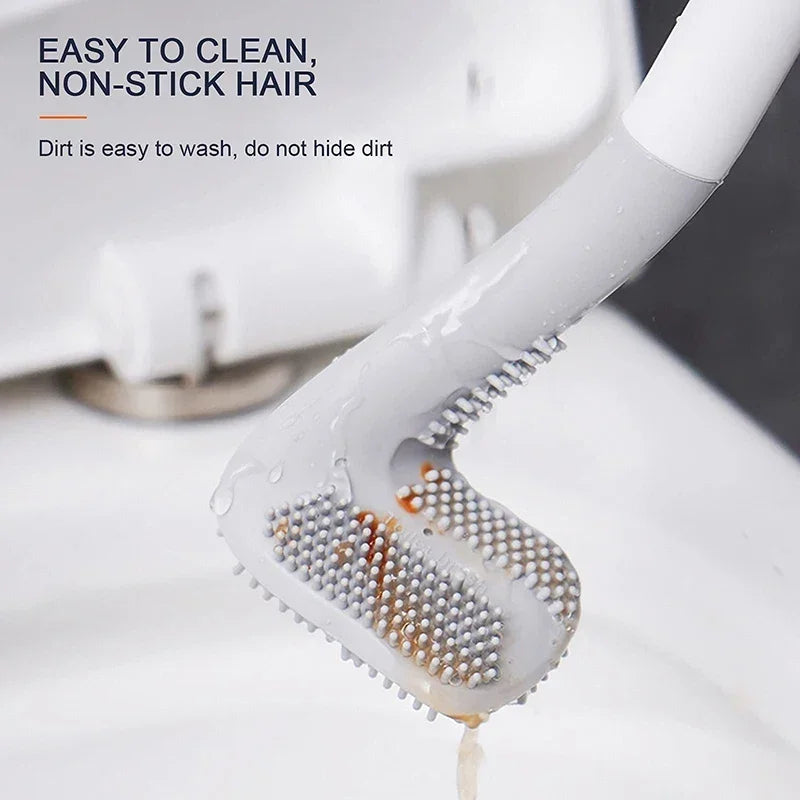 ensemble moderne de brosses hygiéniques pour salle de bain - vue 5 sur 9