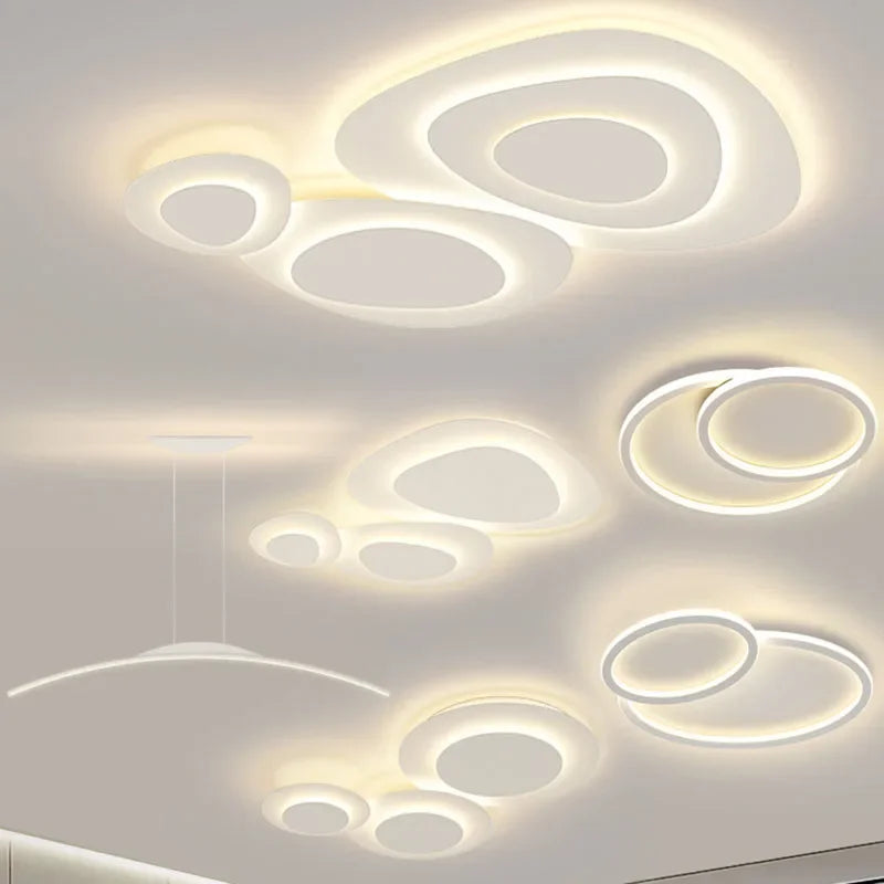 Moderner LED-Deckenleuchte für stilvolle Wohnraumbeleuchtung und elegante Dekoration - vue 3 sur 16