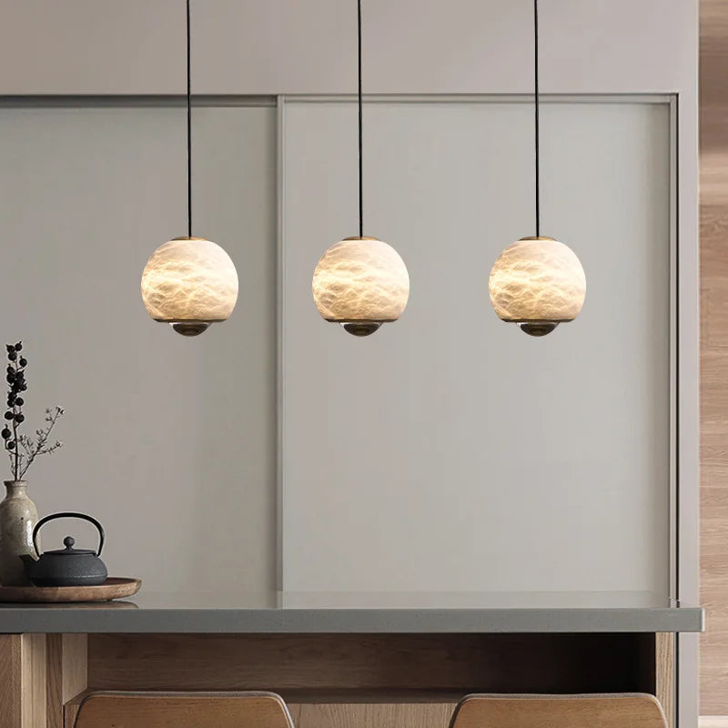 Nordische Marmor-Pendelleuchte im modernen Design für Ihr Zuhause - vue 7 sur 7