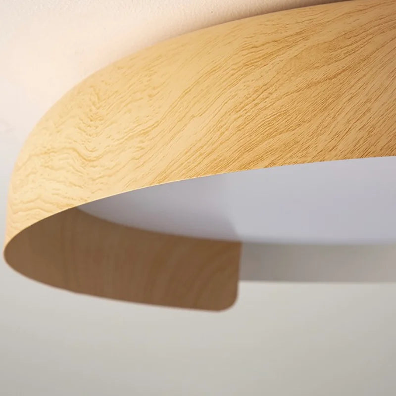plafonnier nordique en bois pour décoration intérieure et éclairage LED - vue 5 sur 9