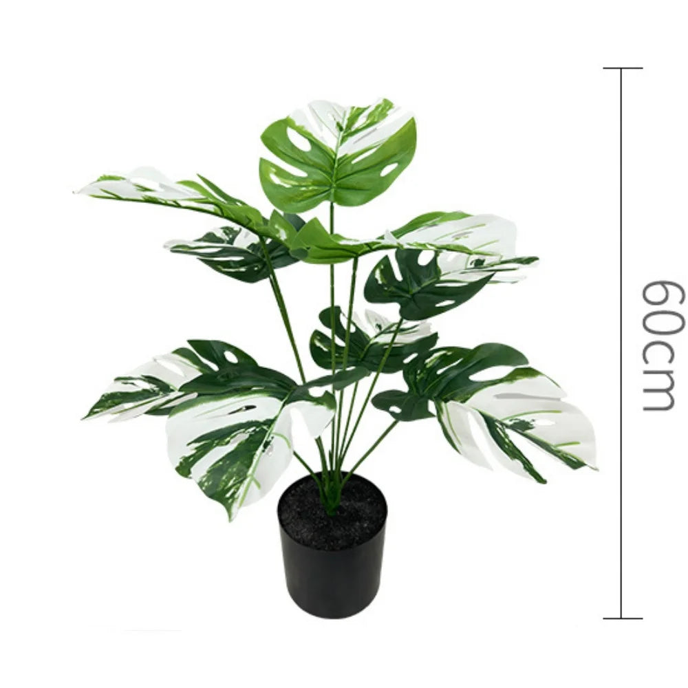 plante artificielle feuilles de tortue pour décoration intérieure - vue 23 sur 25