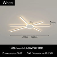 Dekorative LED-Deckenleuchte mit geometrischem Design für moderne Innenräume