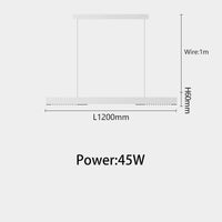 led suspension linéaire lustres lampe projecteurs longue ligne