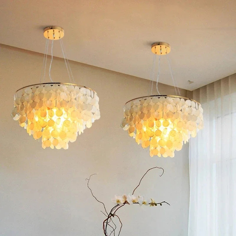 suspension en métal doré pour intérieur élégant - vue 6 sur 18
