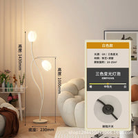 lampe de sol à led double tête en forme de fleur