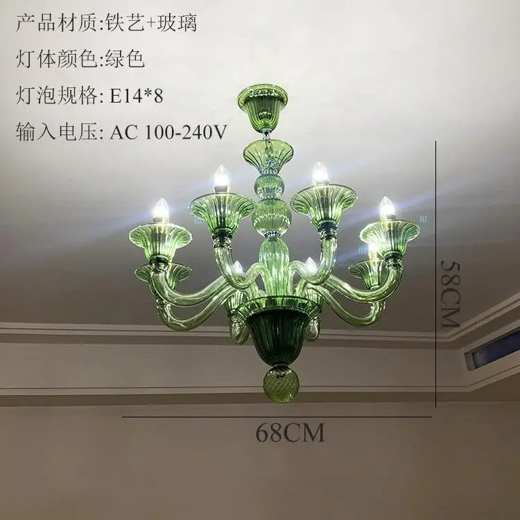 lustre led en cristal pour décoration intérieure élégante - vue 8 sur 15