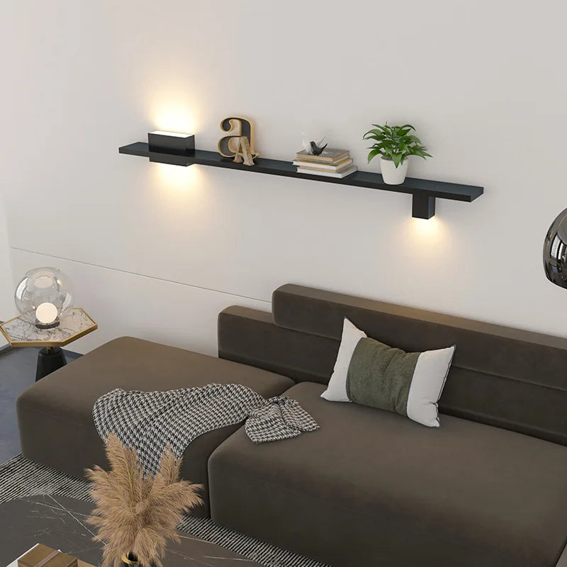Applique murale led minimaliste 3000k en métal pour - vue 4 sur 10