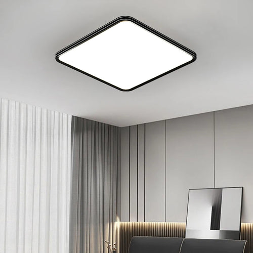 plafonnier led ultra mince moderne à quatre grilles décoratif intérieur - vue 4 sur 14