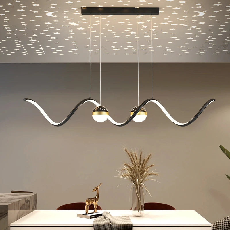 lustre étoile suspension créative pour décoration intérieure - vue 3 sur 8