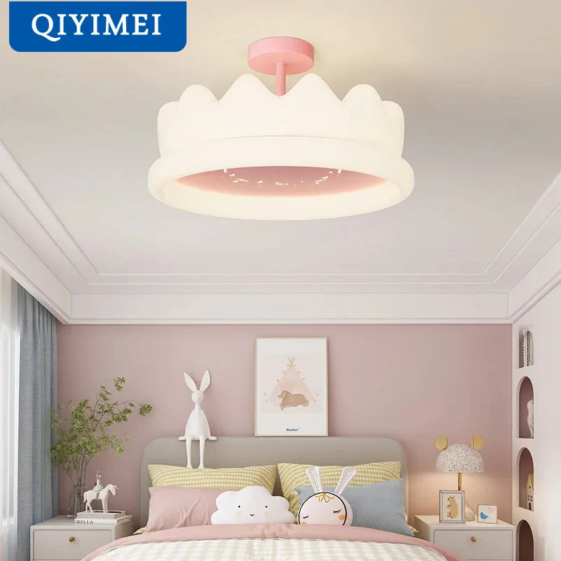 lustre qiyimei pour chambre de filles éclairage intérieur décoratif - vue 7 sur 12