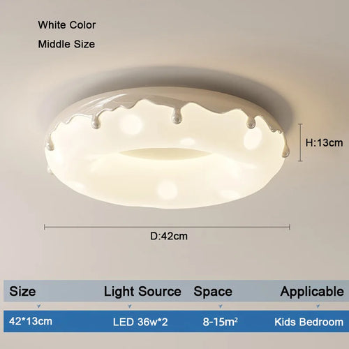 LED-Deckenleuchte Design Minimalistisch Dekorative Donut-Form - vue 14 sur 14