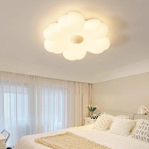 plafonnier moderne led forme de fleur pour décoration intérieure intelligente