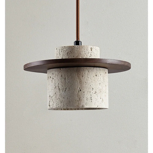 Vintage-Kronleuchter aus Stein mit LED für die Inneneinrichtung - vue 6 sur 7