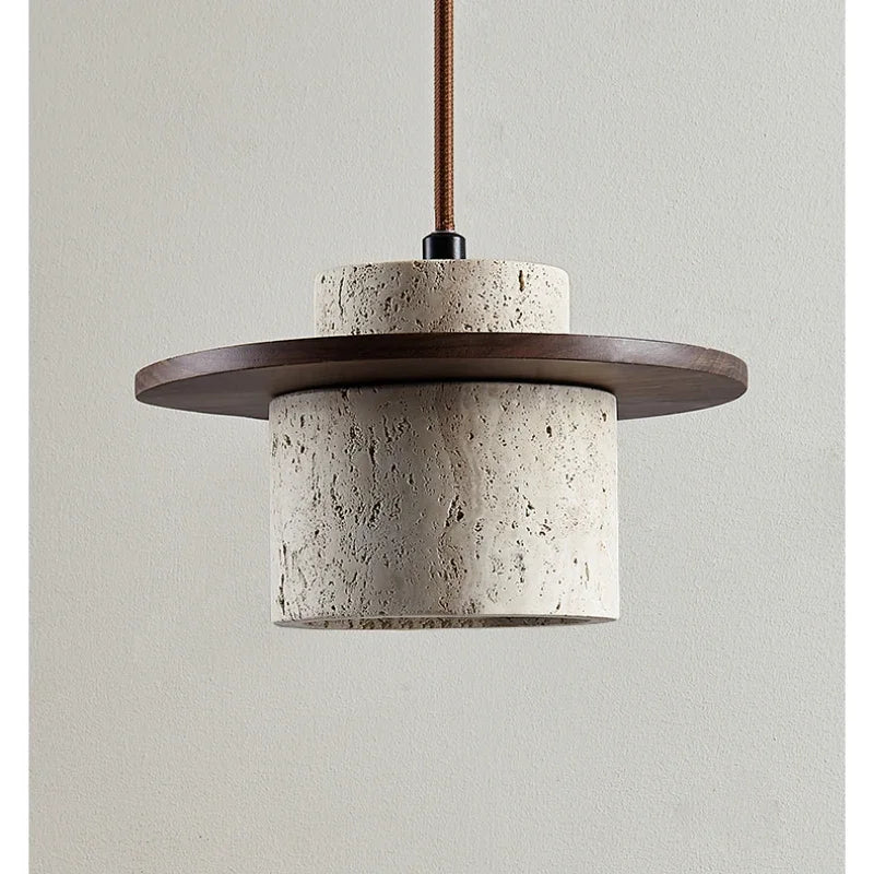 Vintage-Kronleuchter aus Stein mit LED für die Inneneinrichtung - vue 6 sur 7