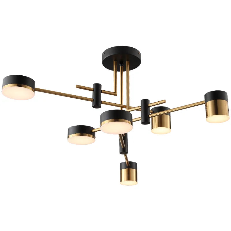 2024 LED Chandelier Lighting Modern Living Room Kitchen Decoration Indoor Metal Hanging Light Fixtures For Drawing Room - vue 7 sur 12