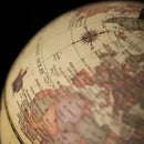 globe universel rétro haute définition pour étudiants et géographie