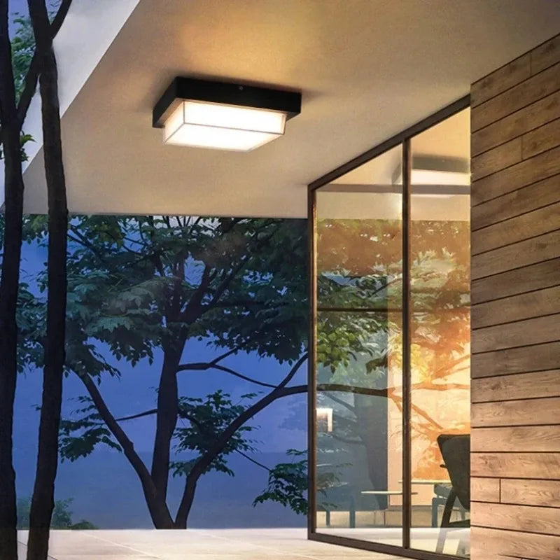 plafonnier étanche pour jardin cour balcon extérieur décoratif - vue 4 sur 7