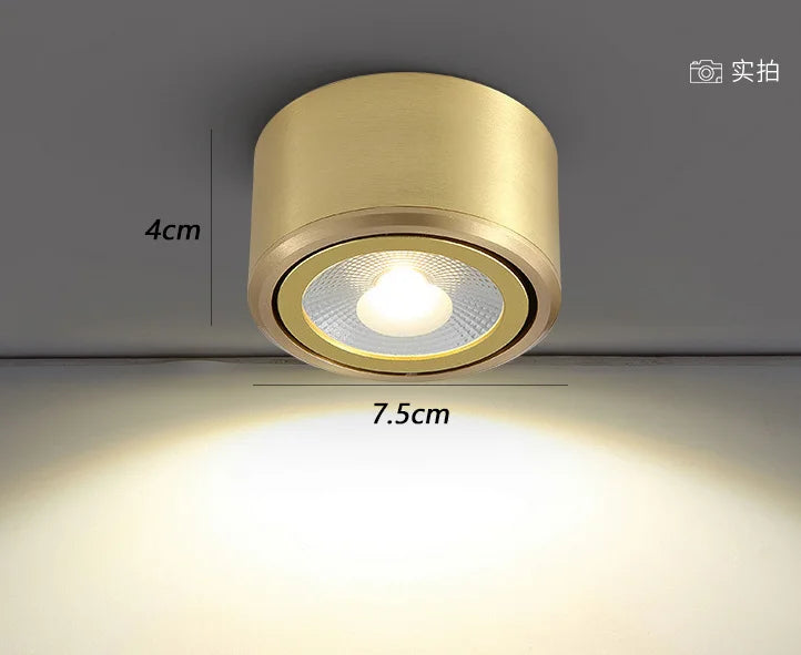 plafonnier en cuivre design moderne pour éclairage intérieur - vue 7 sur 7