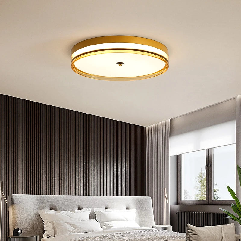 plafonnier led rond moderne avec télécommande design minimaliste - vue 11 sur 10