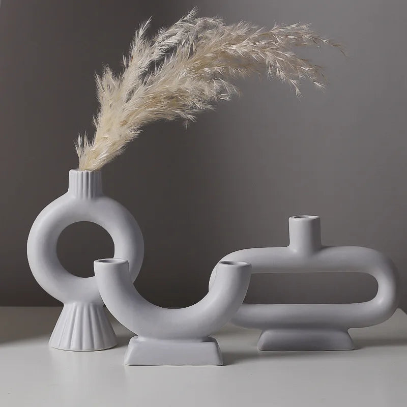 bougeoir nordique en béton pour décoration intérieure moderne - vue 5 sur 14